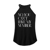 Womens X-Small Black Rocker Tank Top