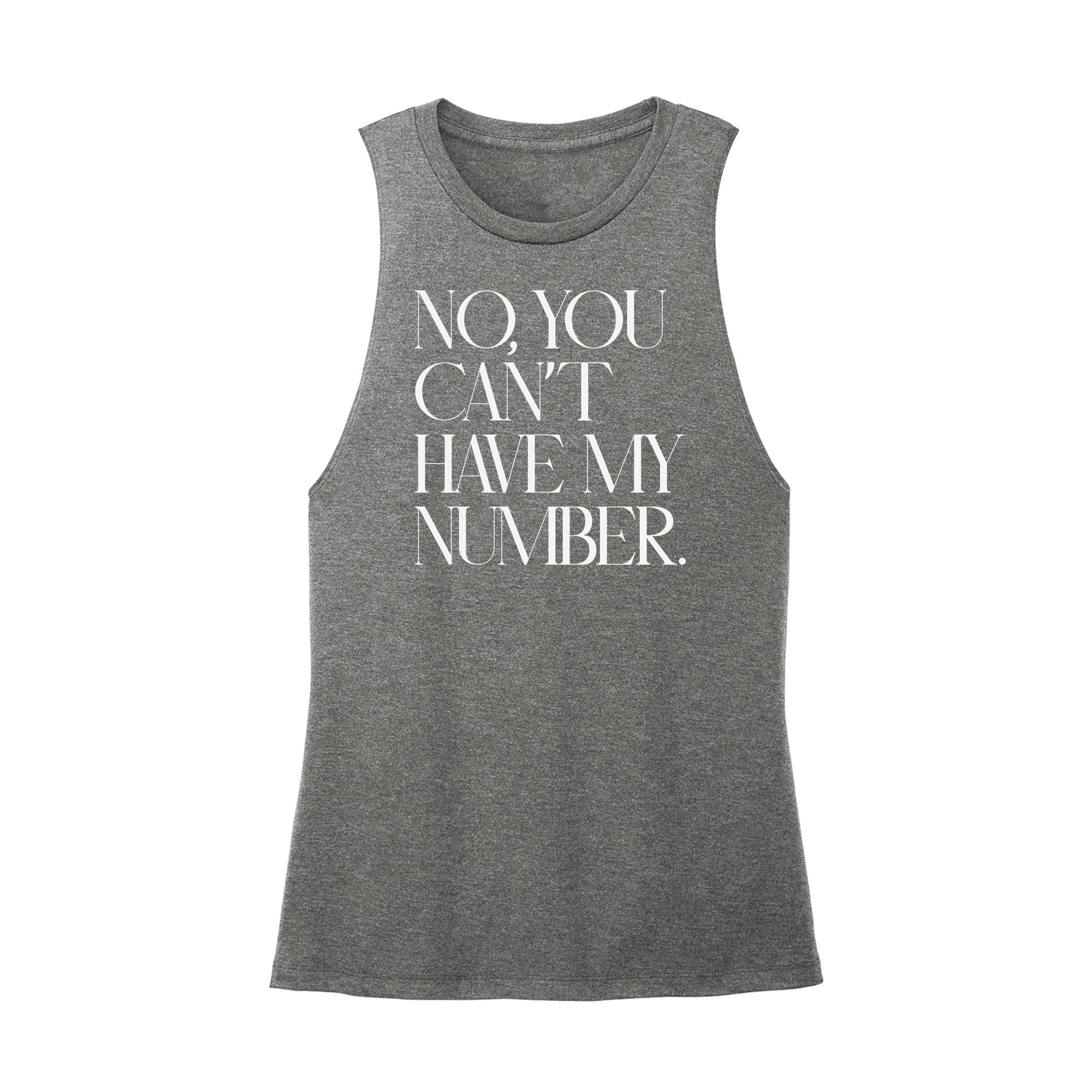 Womens X-Small Dark Gray Muscle Tank