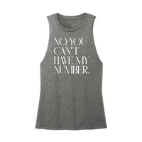 Womens X-Small Dark Gray Muscle Tank