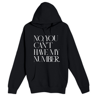 Unisex Small Black Pullover Hooded Sweatshirt