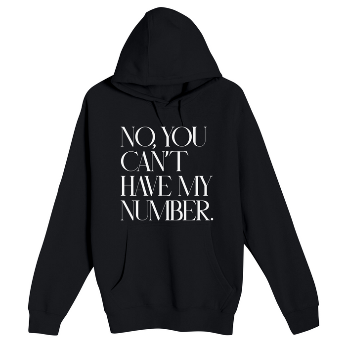 Unisex Small Black Pullover Hooded Sweatshirt