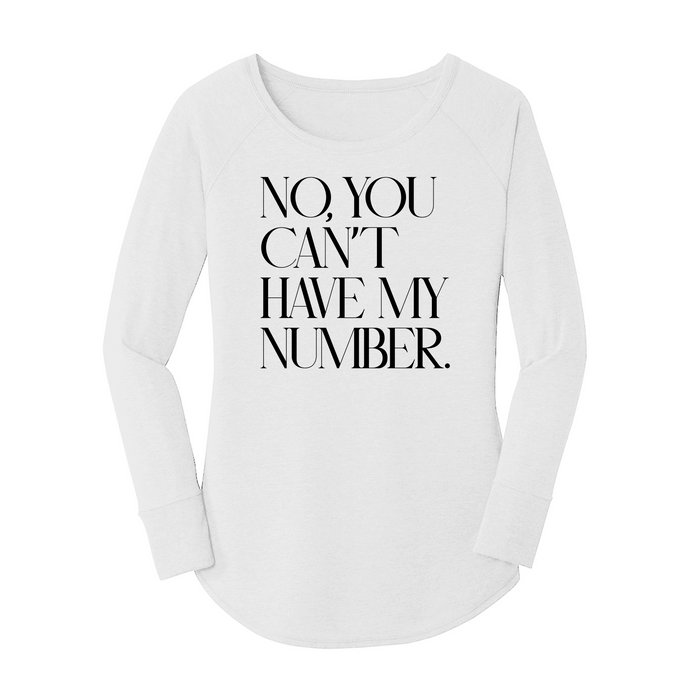 Womens X-Small White Long Sleeve Tunic Tee