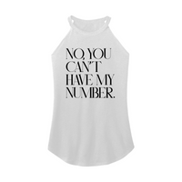Womens X-Small White Rocker Tank Top