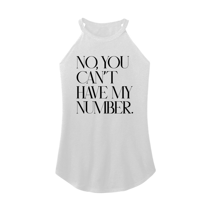 Womens X-Small White Rocker Tank Top