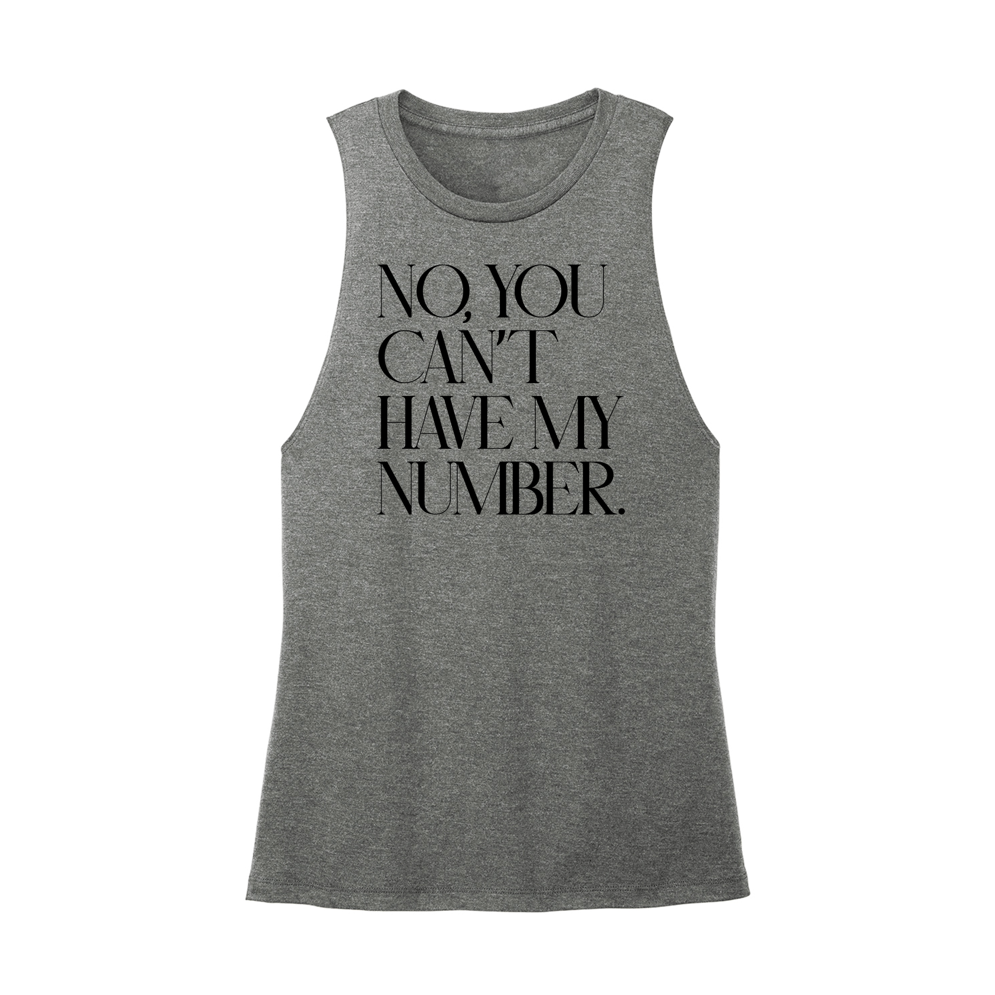 Womens X-Small Dark Gray Muscle Tank