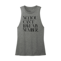 Womens X-Small Dark Gray Muscle Tank