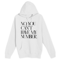Unisex Small White Pullover Hooded Sweatshirt