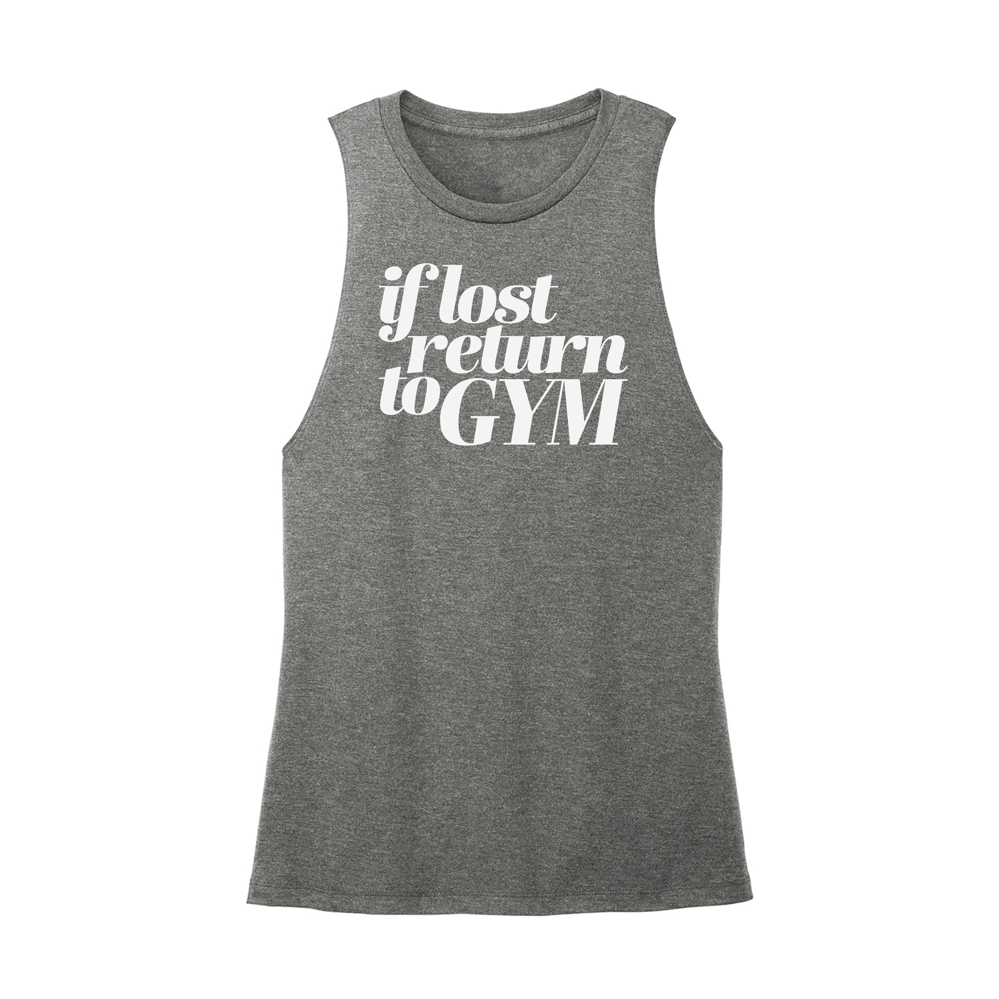 Womens X-Small Dark Gray Muscle Tank