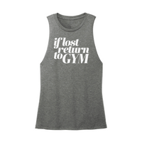 Womens X-Small Dark Gray Muscle Tank