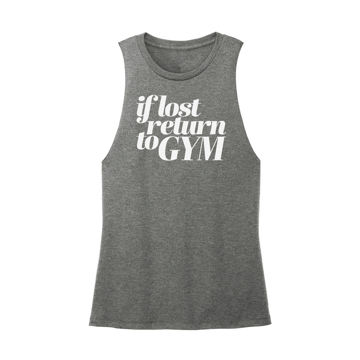 Womens X-Small Dark Gray Muscle Tank