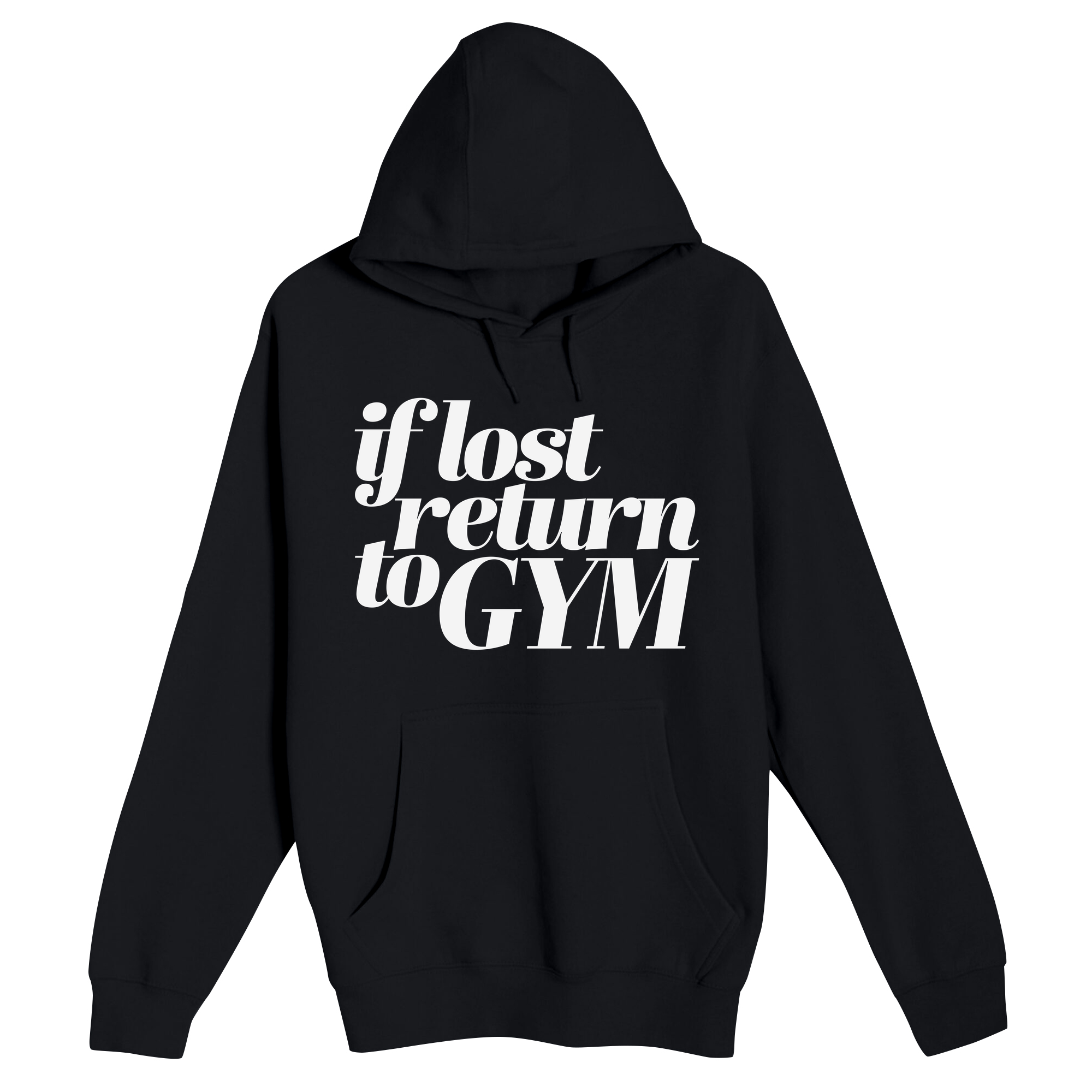 Unisex Small Black Pullover Hooded Sweatshirt