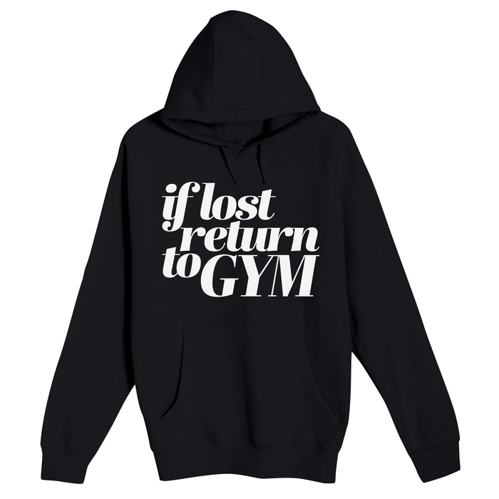 Unisex Small Black Pullover Hooded Sweatshirt