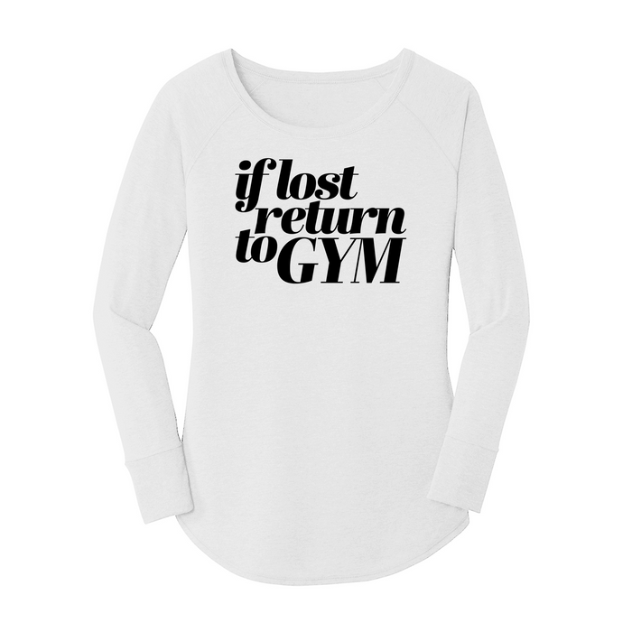 Womens X-Small White Long Sleeve Tunic Tee