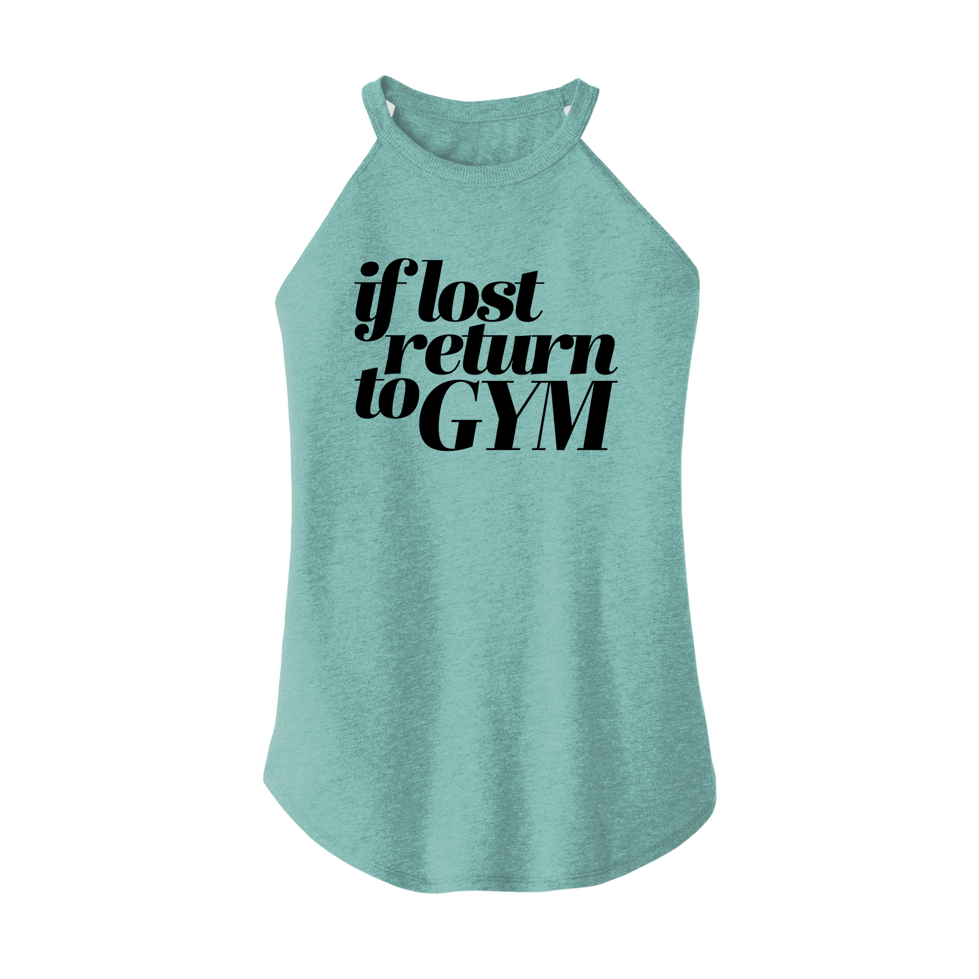 Womens X-Small Teal Rocker Tank Top