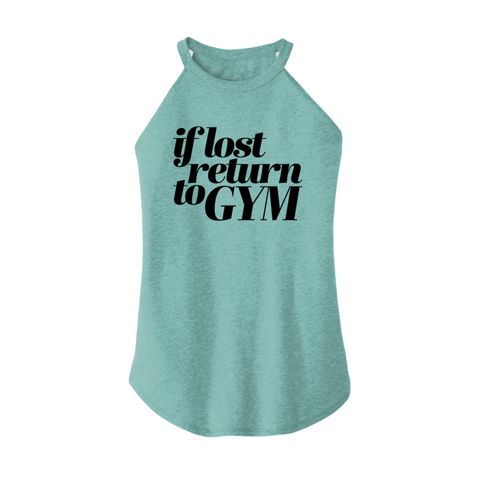 Womens X-Small Teal Rocker Tank Top