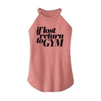 Womens X-Small Light Pink Rocker Tank Top