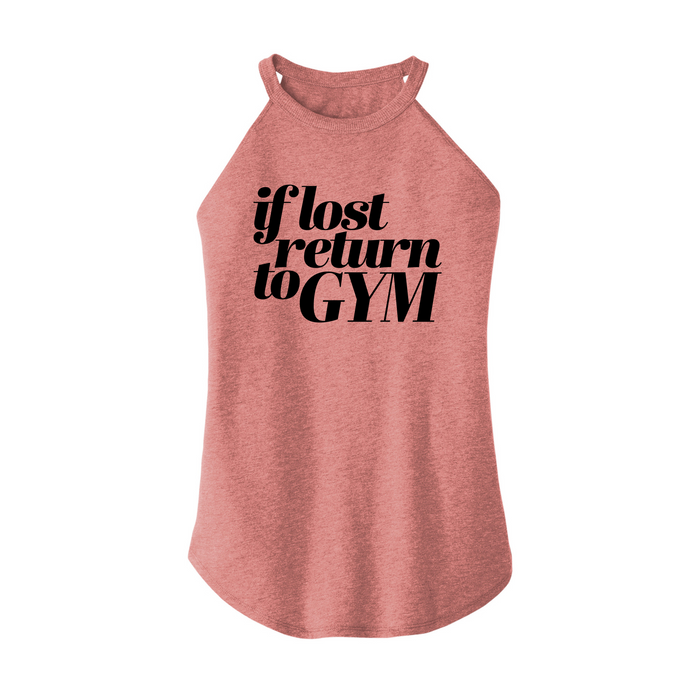 Womens X-Small Light Pink Rocker Tank Top