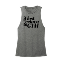 Womens X-Small Dark Gray Muscle Tank