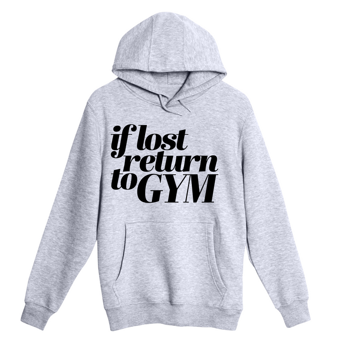 Unisex Small Heather Gray Pullover Hooded Sweatshirt
