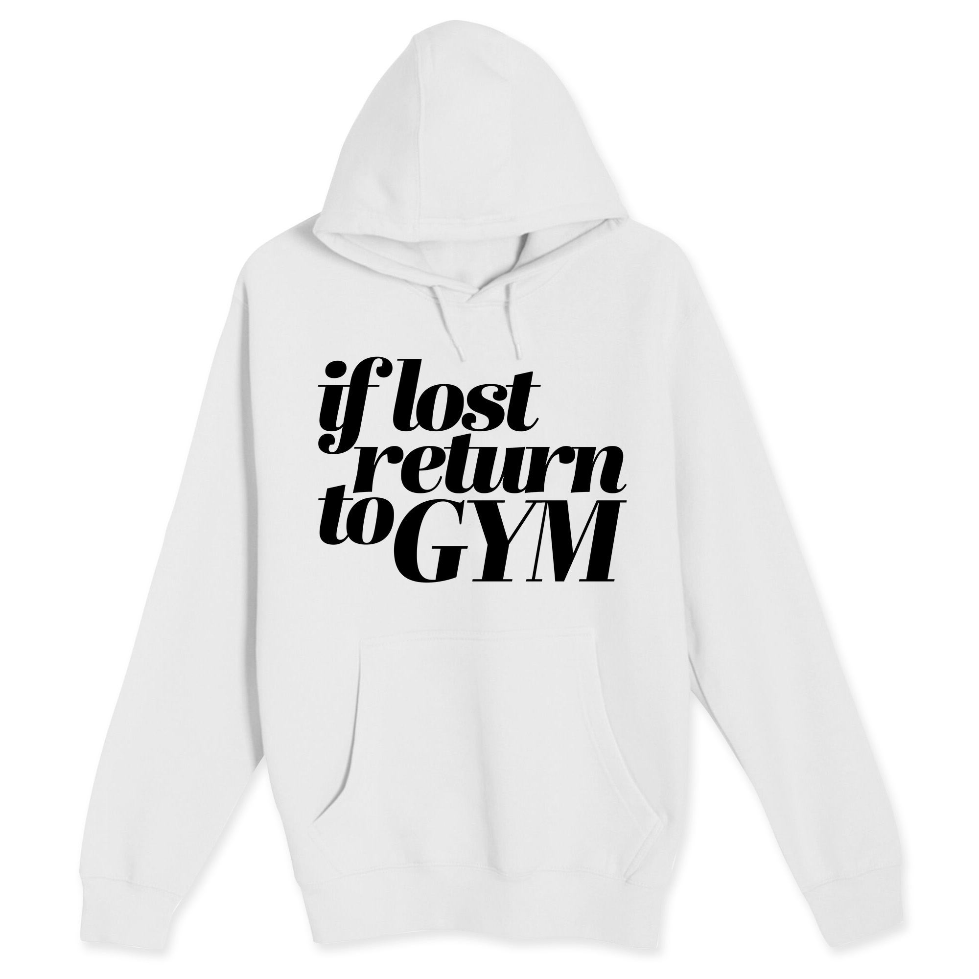 Unisex Small White Pullover Hooded Sweatshirt