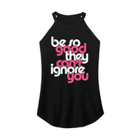 Womens X-Small Black Rocker Tank Top