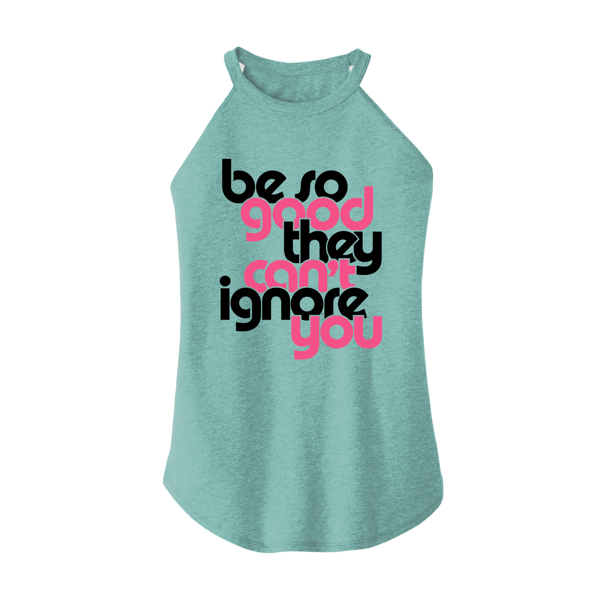 Womens X-Small Teal Rocker Tank Top