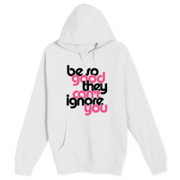 Unisex Small White Pullover Hooded Sweatshirt