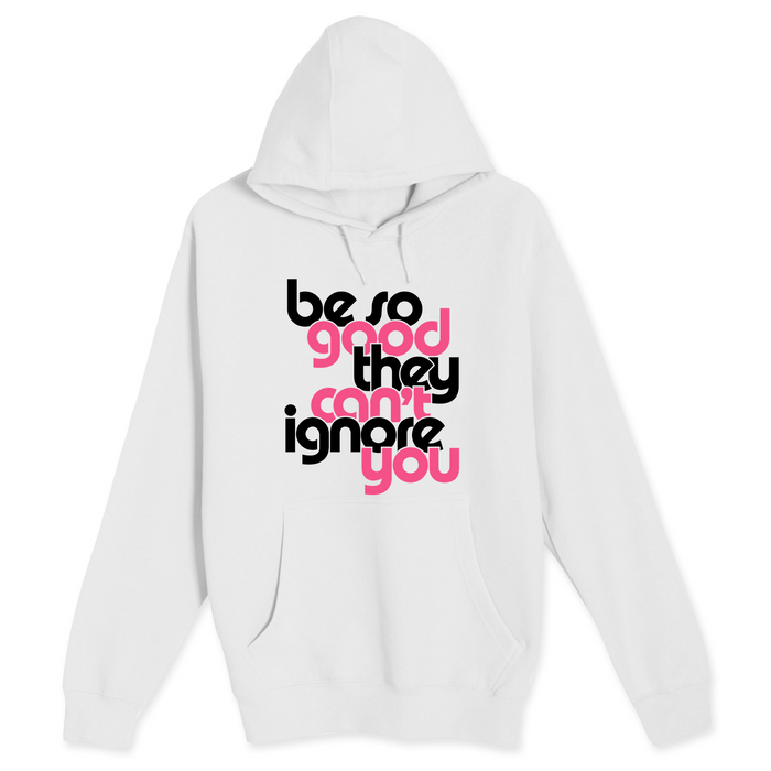 Unisex Small White Pullover Hooded Sweatshirt