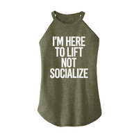 Womens X-Small Military Green Rocker Tank Top