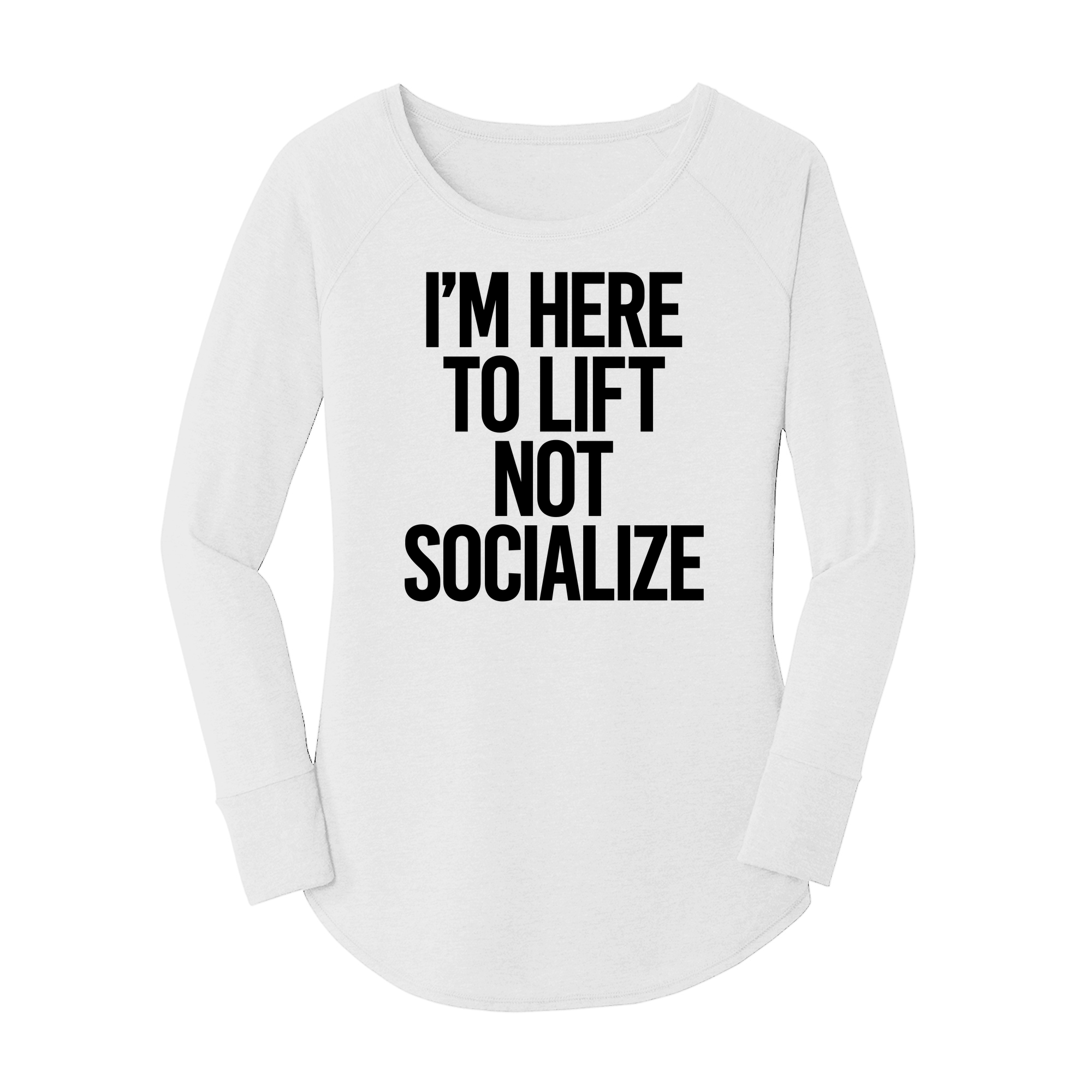Womens X-Small White Long Sleeve Tunic Tee
