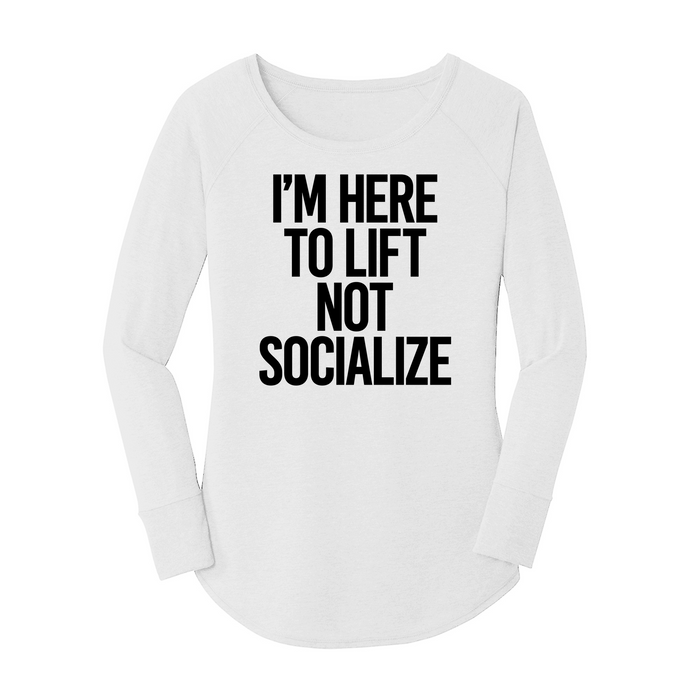 Womens X-Small White Long Sleeve Tunic Tee