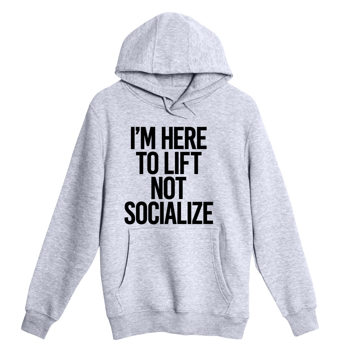 Unisex Small Heather Gray Pullover Hooded Sweatshirt