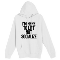 Unisex Small White Pullover Hooded Sweatshirt