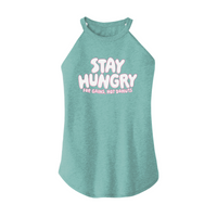 Womens X-Small Teal Rocker Tank Top