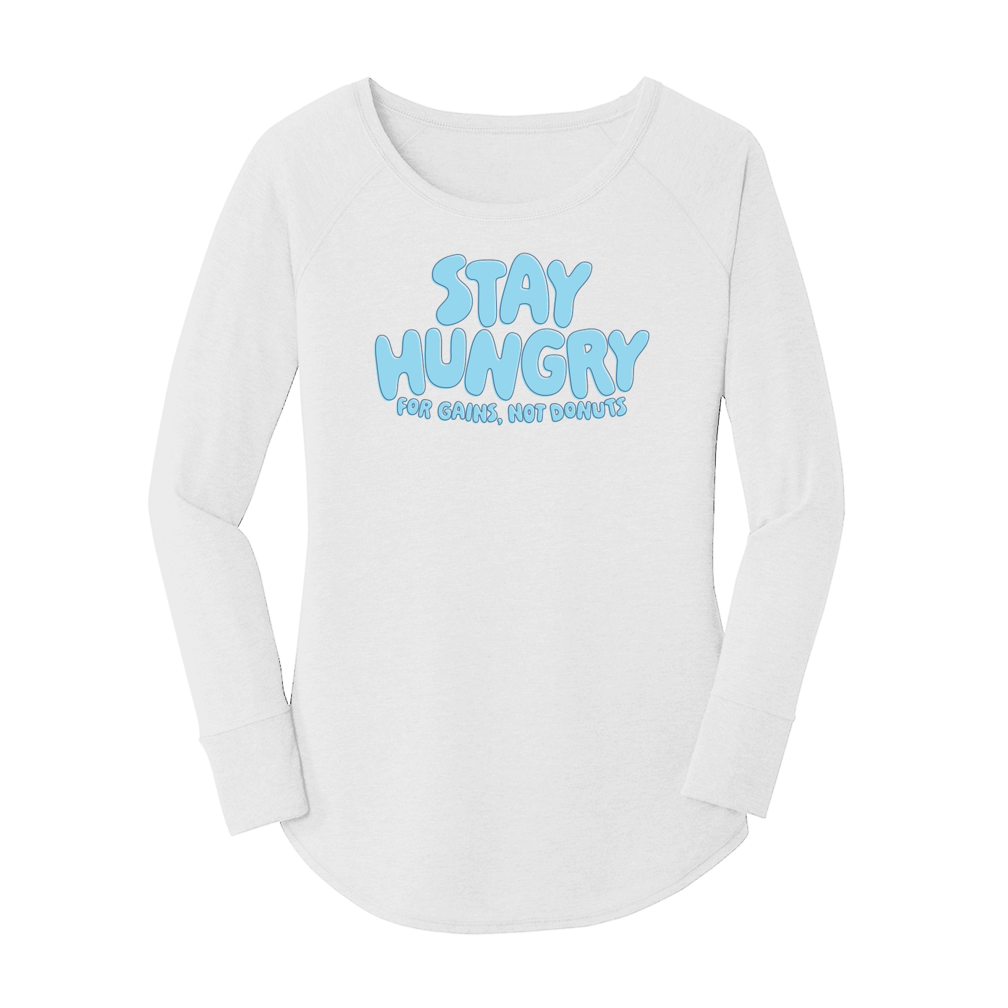 Womens X-Small White Long Sleeve Tunic Tee