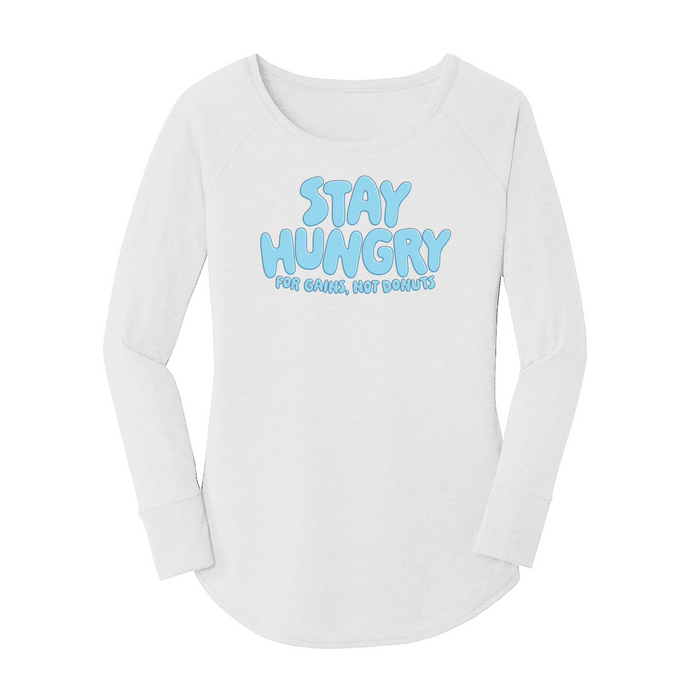Womens X-Small White Long Sleeve Tunic Tee