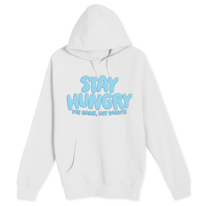 Unisex Small White Pullover Hooded Sweatshirt