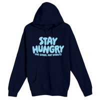 Unisex Small Navy Pullover Hooded Sweatshirt