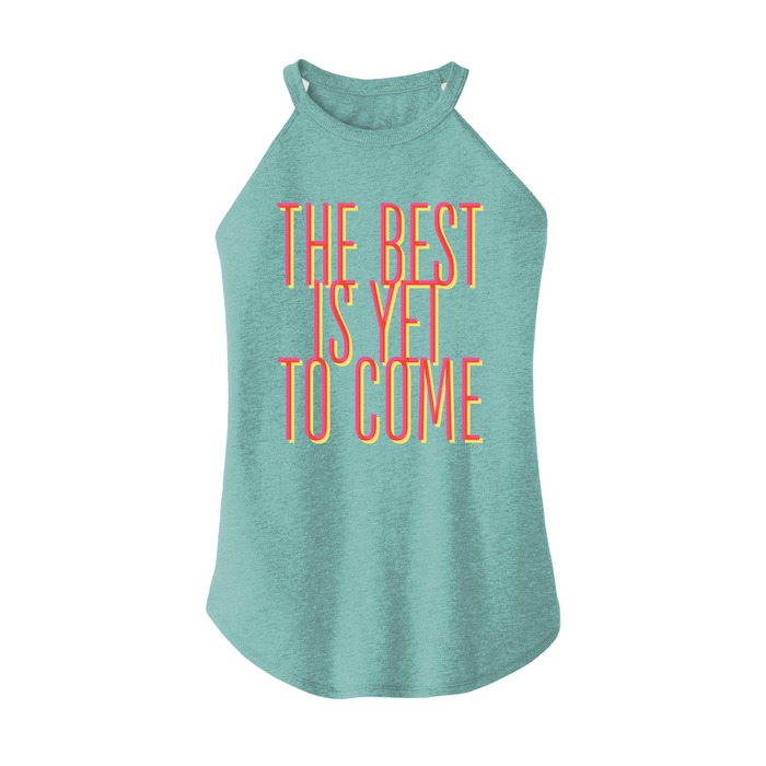 Womens X-Small Teal Rocker Tank Top