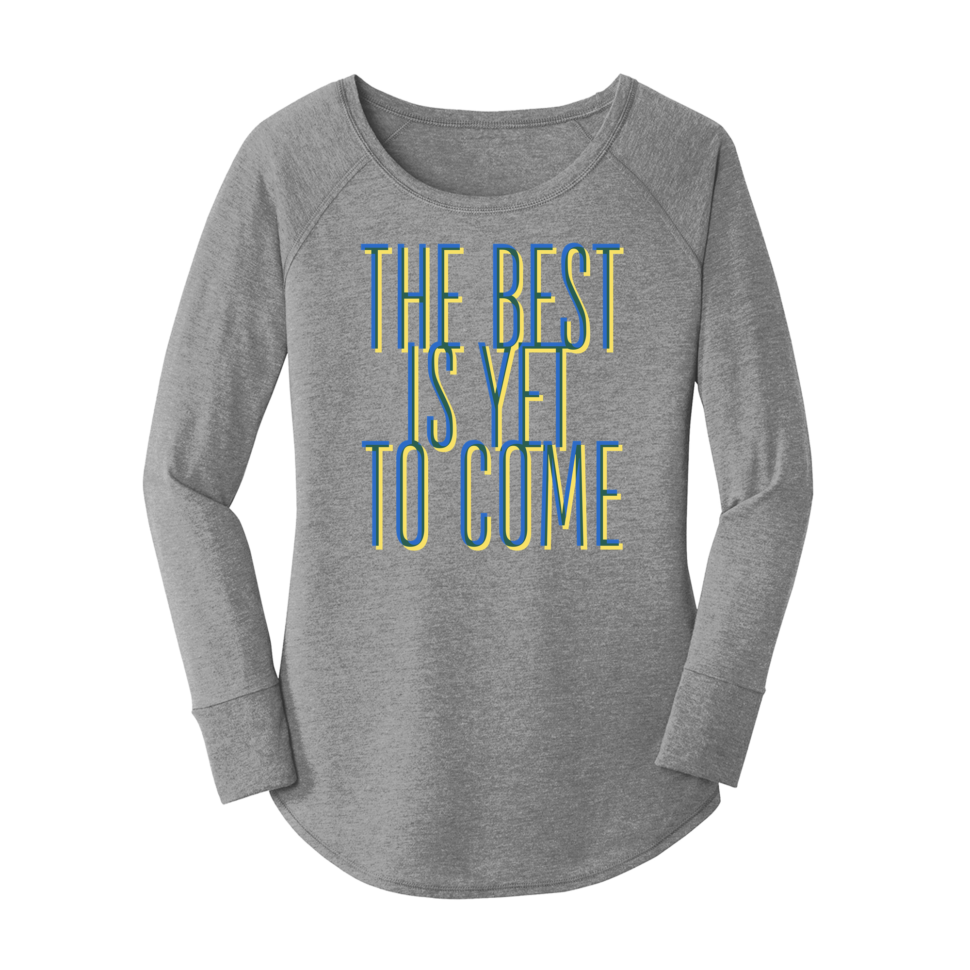 Womens X-Small Grey Long Sleeve Tunic Tee