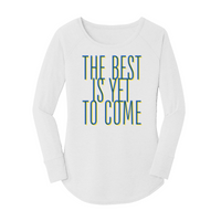 Womens X-Small White Long Sleeve Tunic Tee