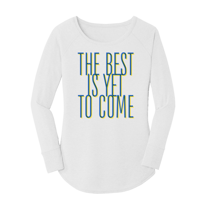 Womens X-Small White Long Sleeve Tunic Tee