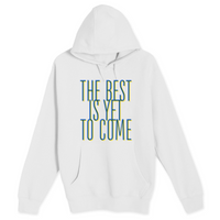Unisex Small White Pullover Hooded Sweatshirt