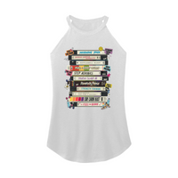 Womens X-Small White Rocker Tank Top
