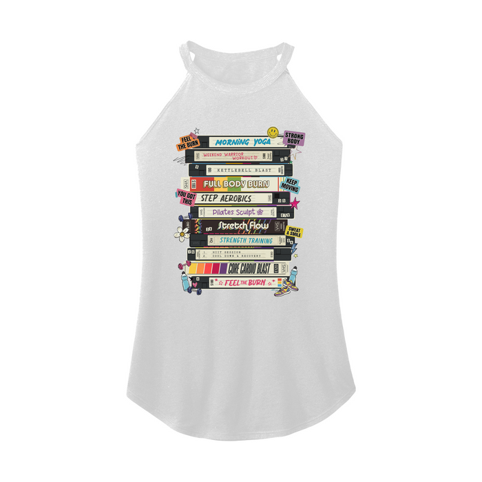 Womens X-Small White Rocker Tank Top