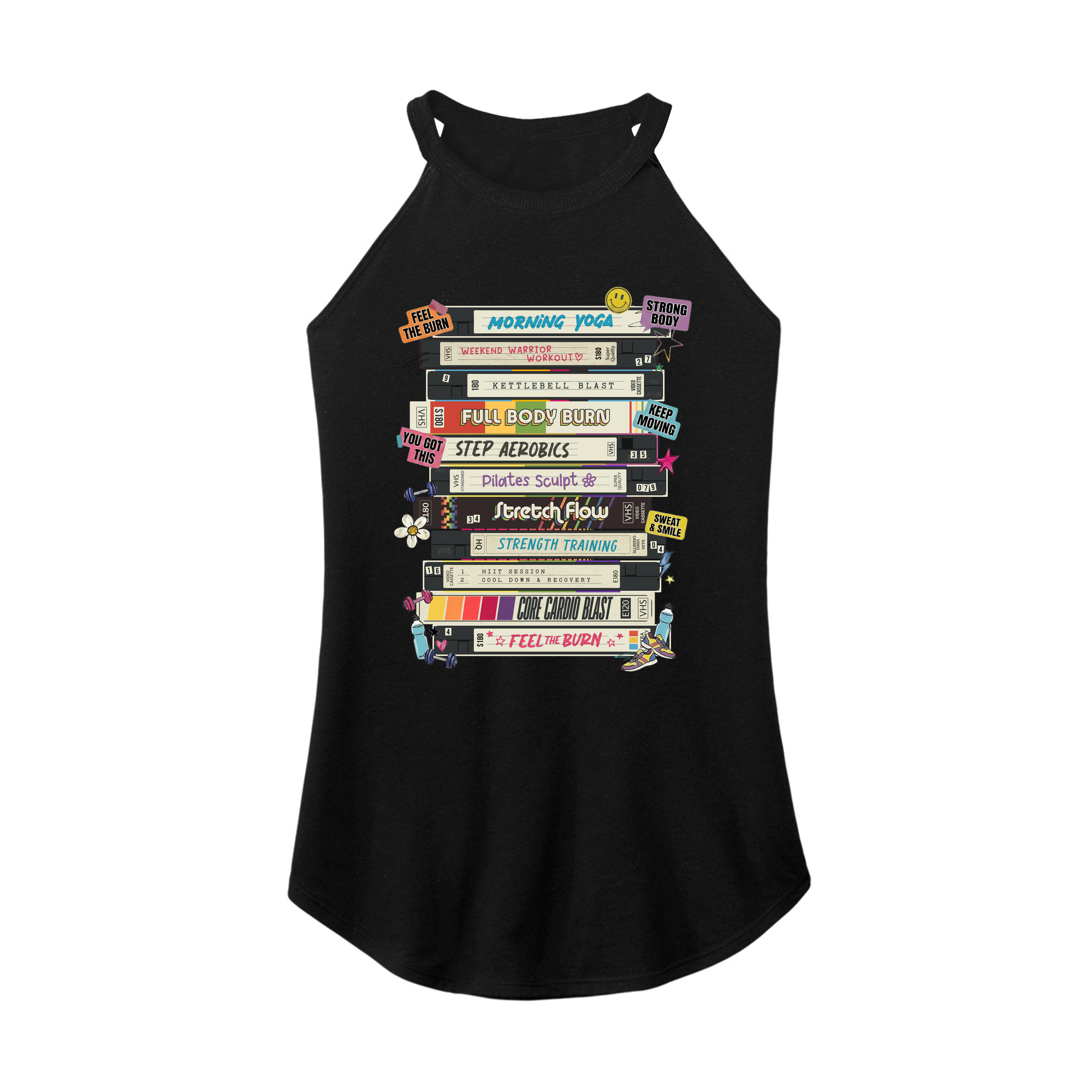 Womens X-Small Black Rocker Tank Top