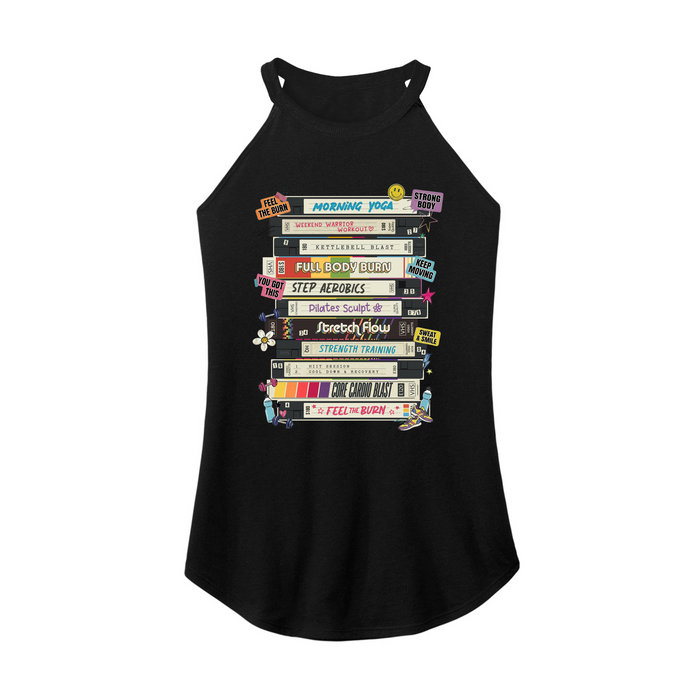 Womens X-Small Black Rocker Tank Top