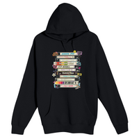 Unisex Small Black Pullover Hooded Sweatshirt