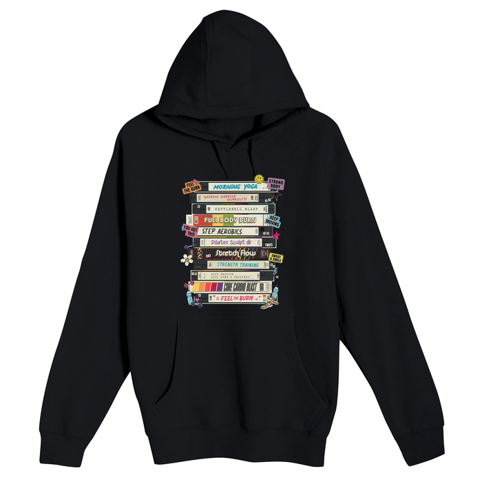 Unisex Small Black Pullover Hooded Sweatshirt