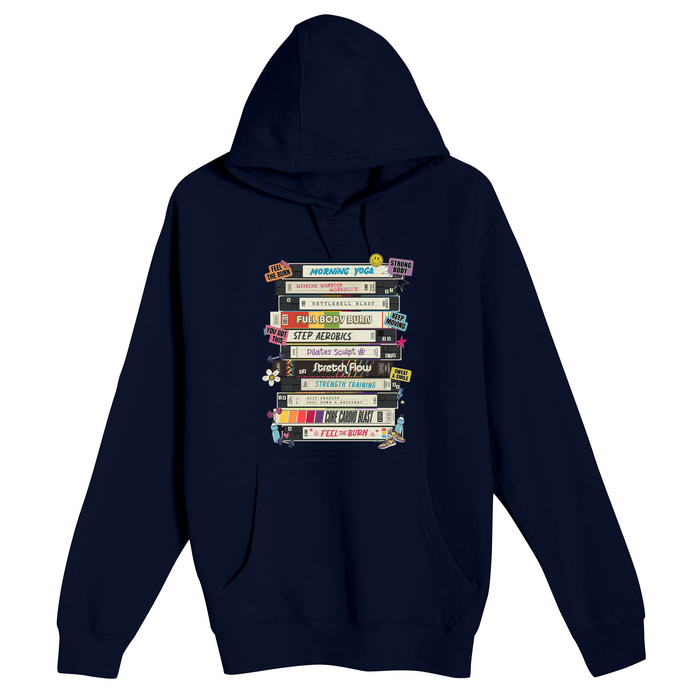 Unisex Small Navy Pullover Hooded Sweatshirt
